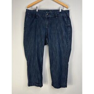 Jag Jeans Women Cropped High Rise Jeans Cuffed 16W
